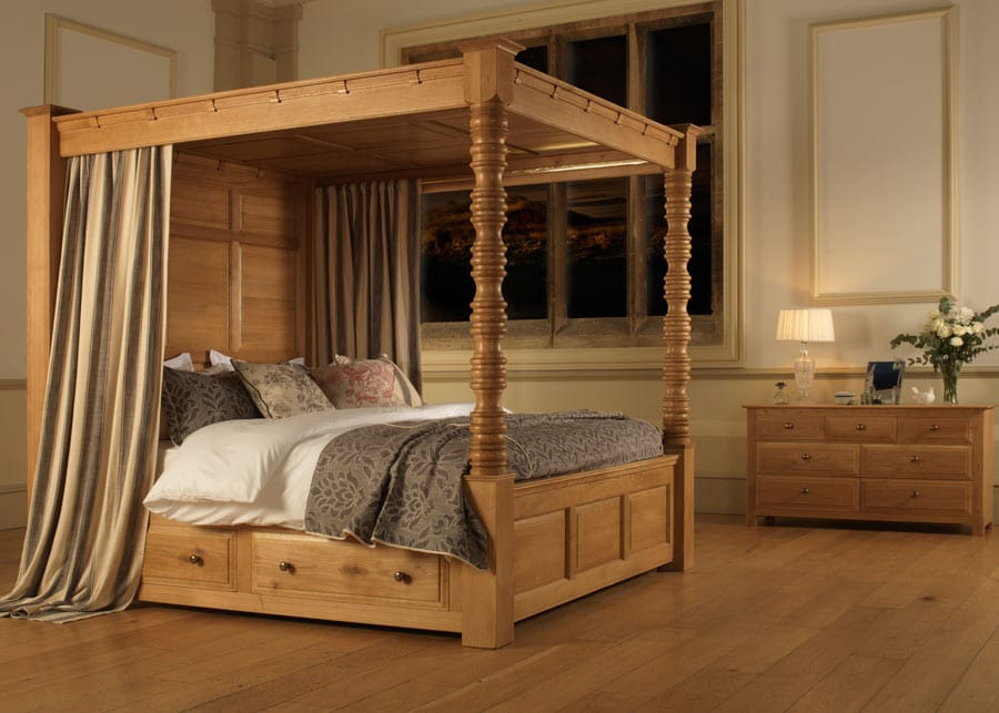Four Poster Bed - Balmoral From Revival Beds pertaining to The practical benefits of choosing full size four poster beds