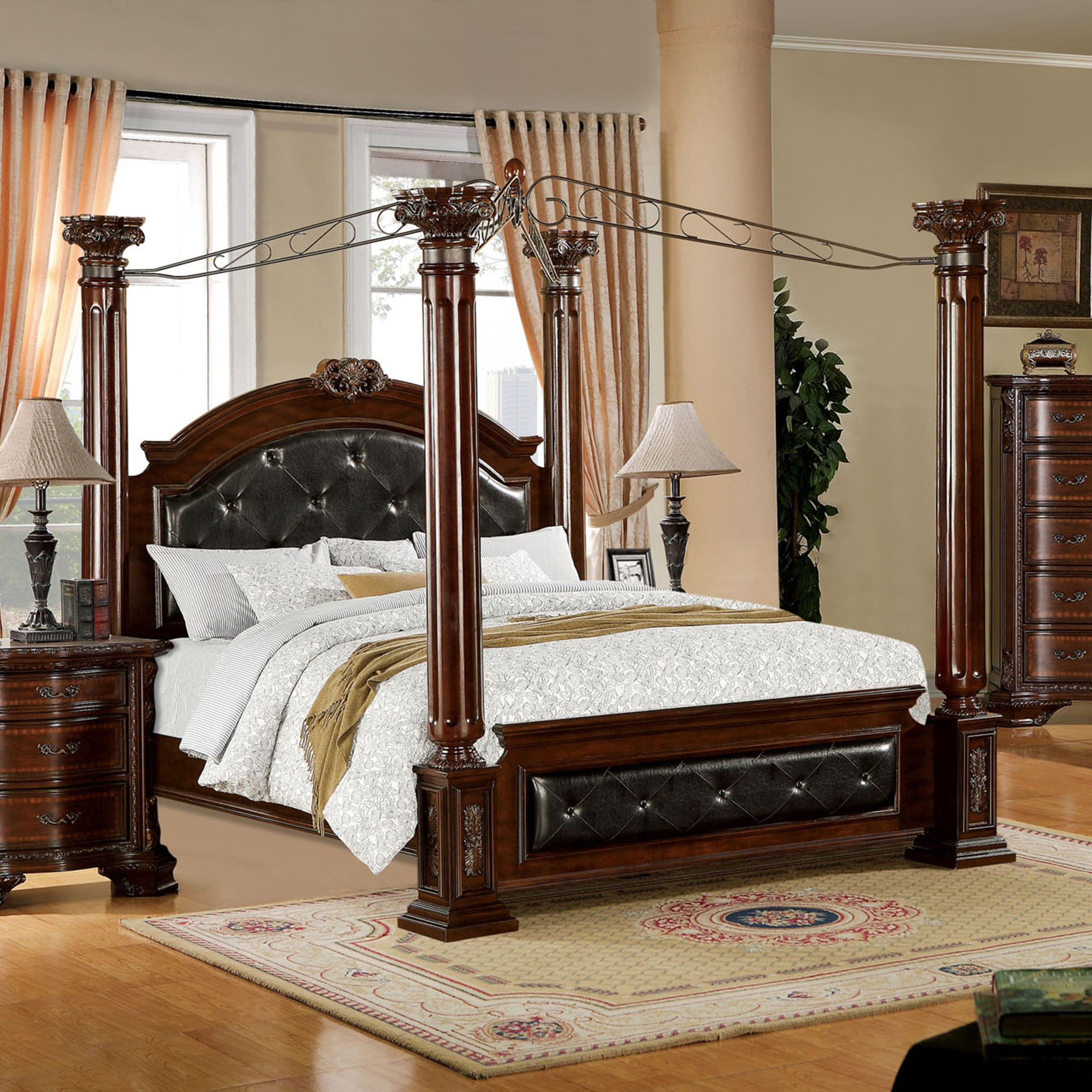 Four Poster Bed Frame Full At Victoria Jenkins Blog in Full Size Four Poster Bed