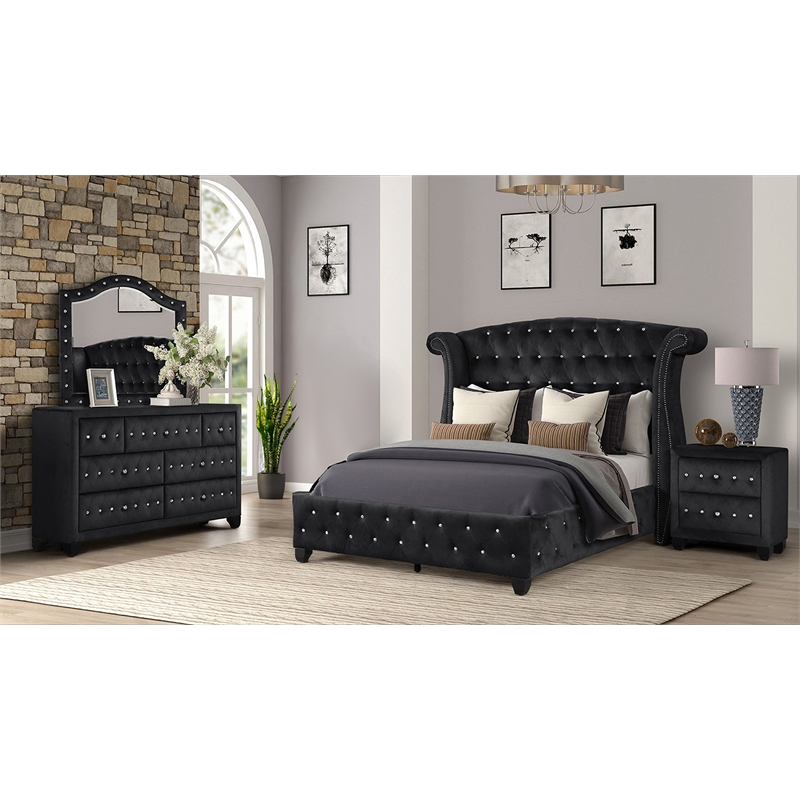 Full Size Black Bedroom Sets with Black Full Size Bed Set