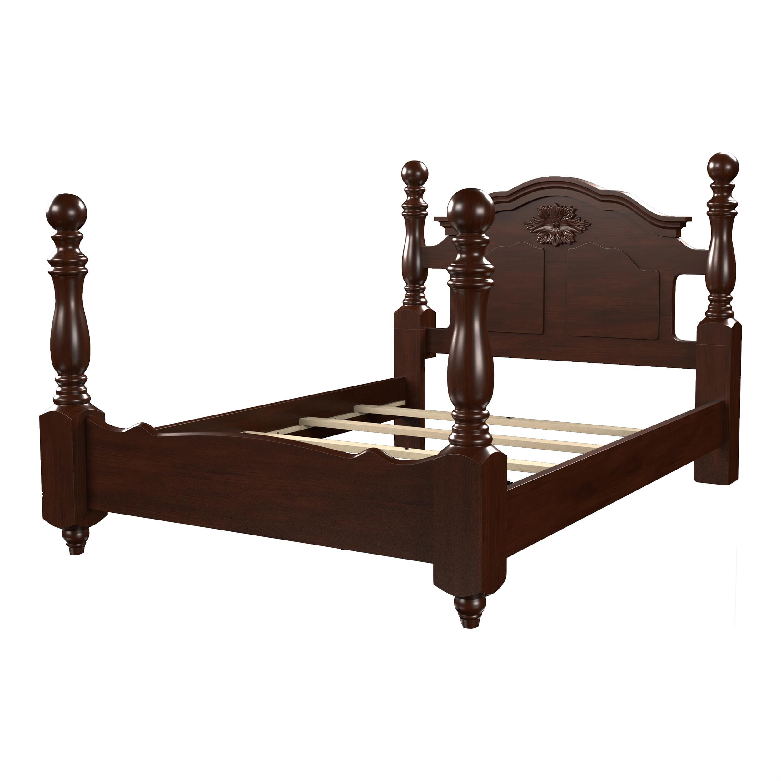 Furniture Of America Solid Wood California King Bed With Wooden Frame ... pertaining to How solid wood construction affects the longevity of california king bed frames