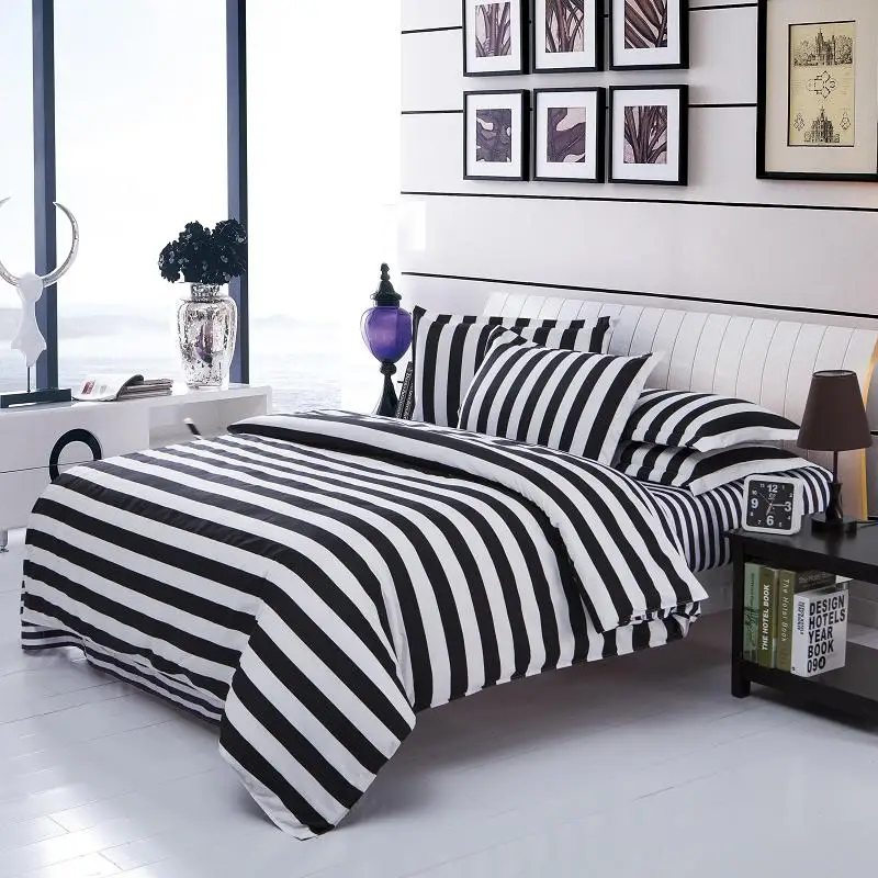 Grid Bed Sheets Queen At Sandra Madrigal Blog inside From classic to contemporary the evolution of black and white striped bed sets