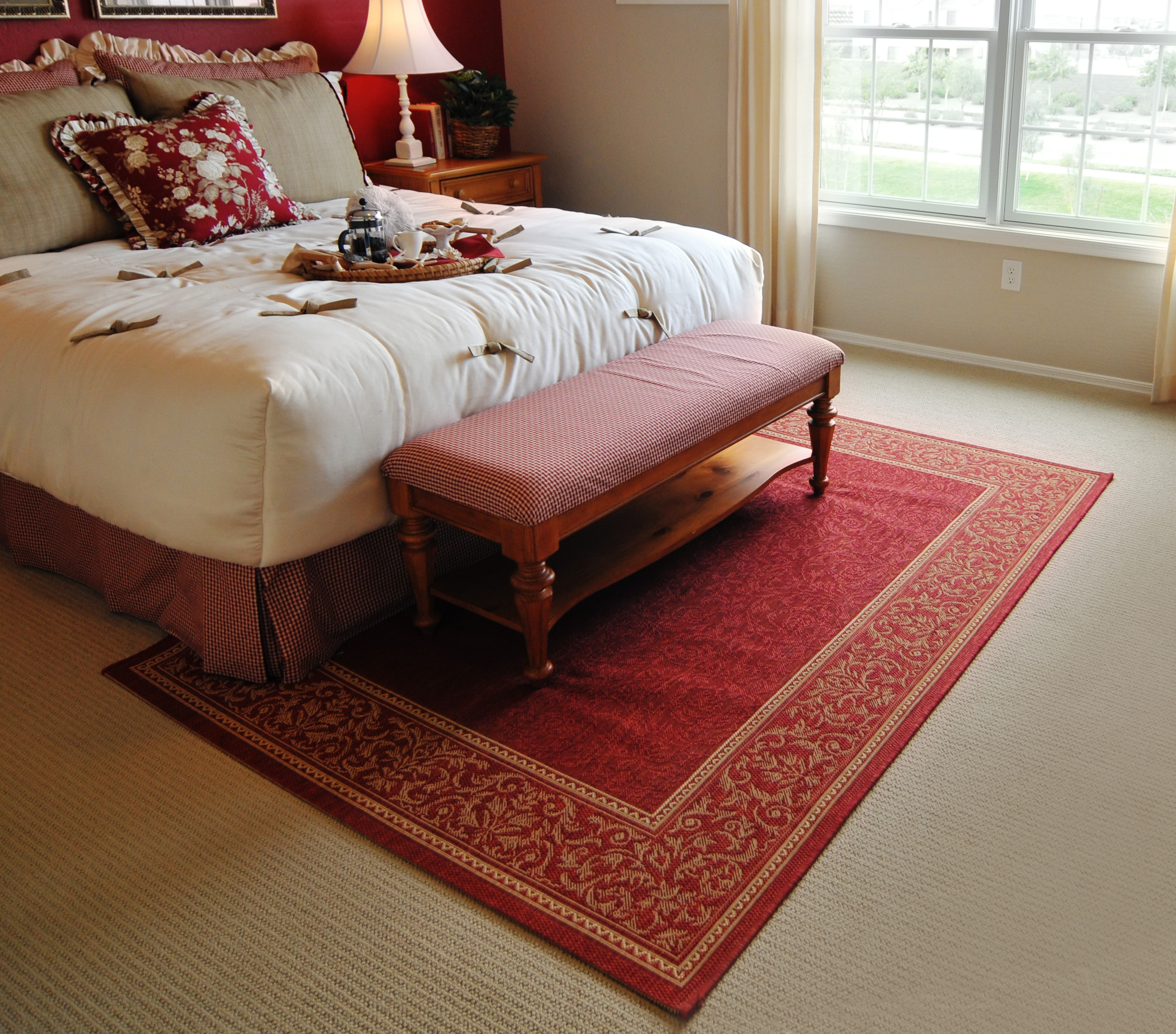 Guide To Placing A Rug In Your Bedroom - House Tipster with regard to Expert Tips for Placing Rugs Beneath Bed Frames