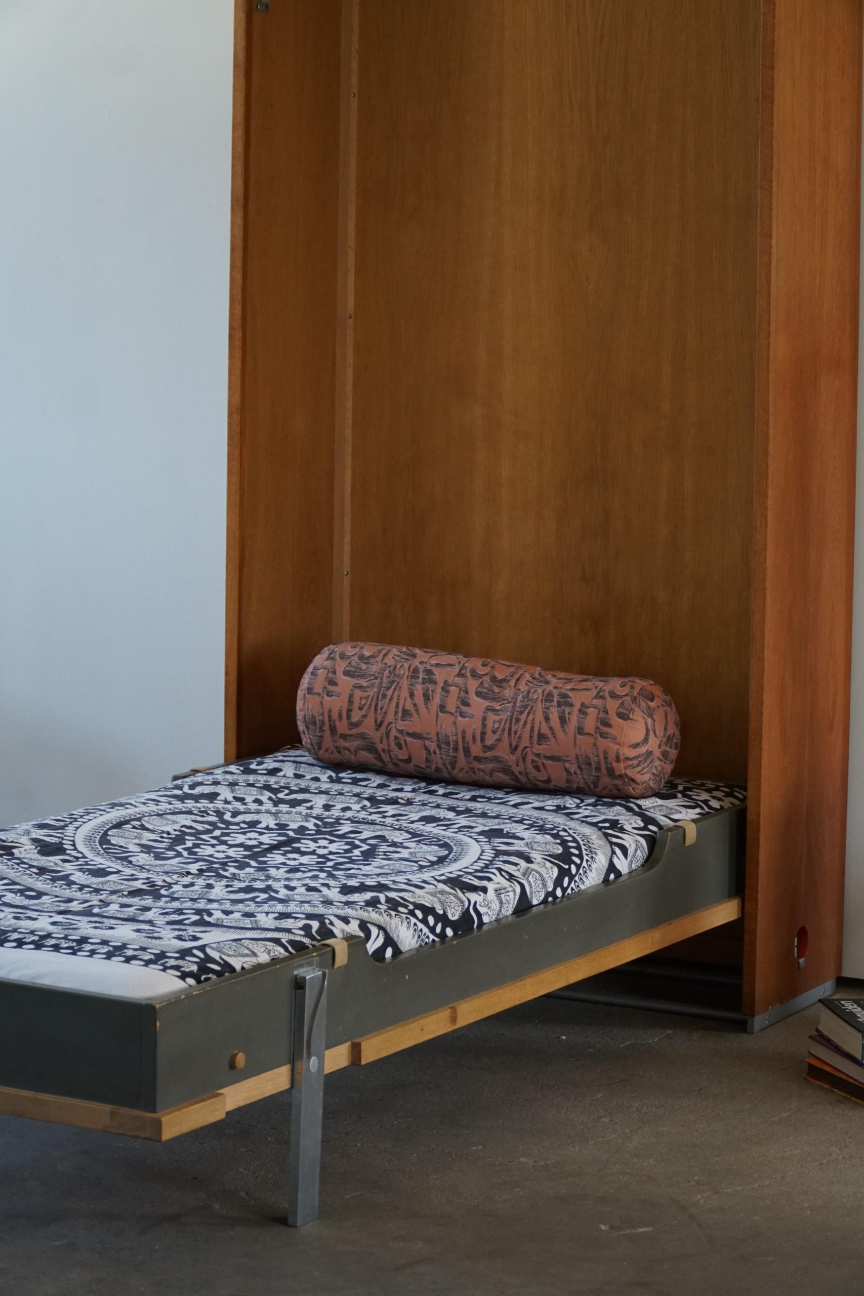 Hans J. Wegner, Ry100 Murphy Bed In Oak And Cane, Danish Mid-Century ... intended for Murphy Bed Mid Century Modern