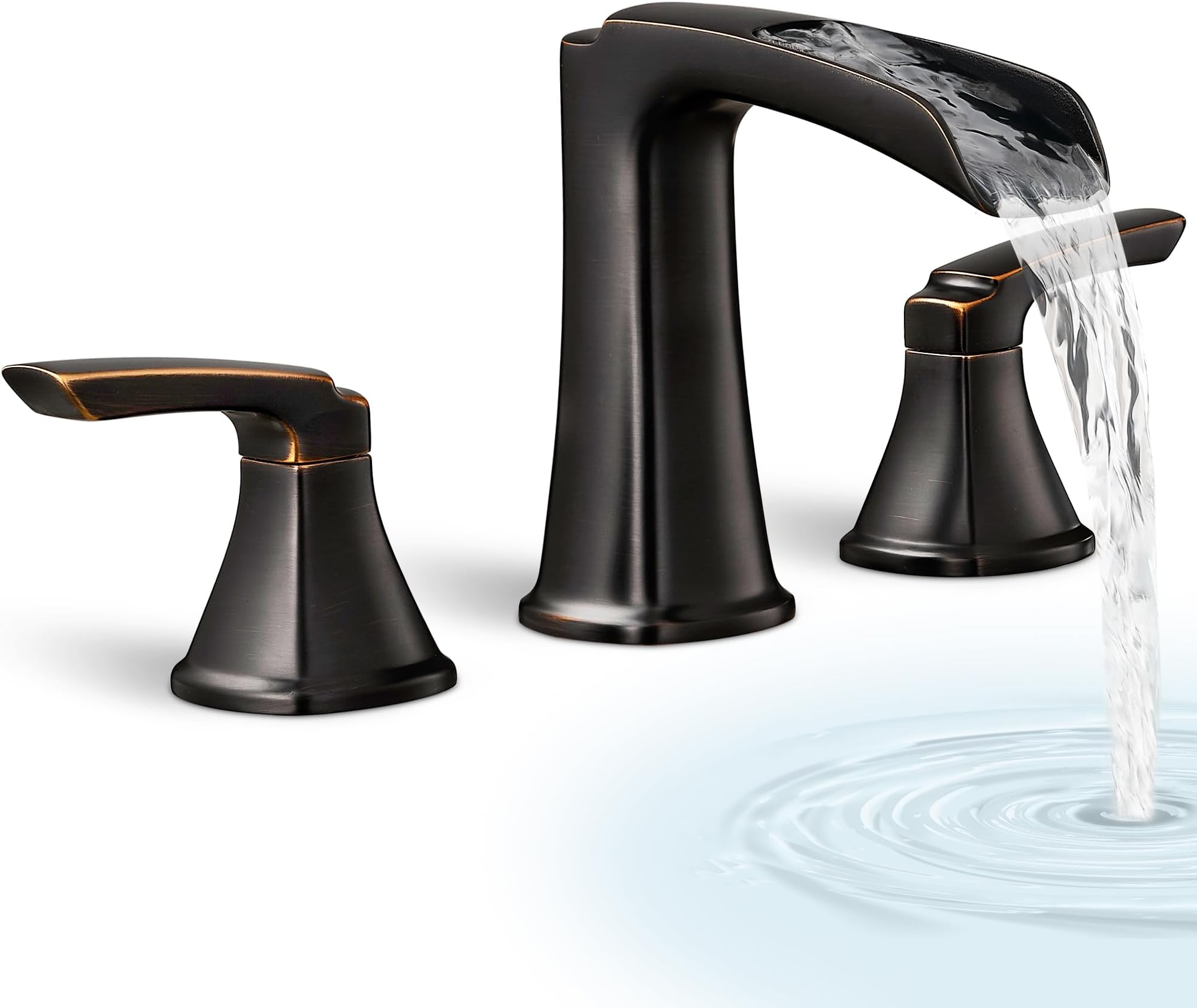 Hoigy Waterfall Bathtub Faucet Oil Rubbed Bronze, Brass Bath Tub Faucet ... throughout Bathroom Oil Rubbed Bronze Faucets