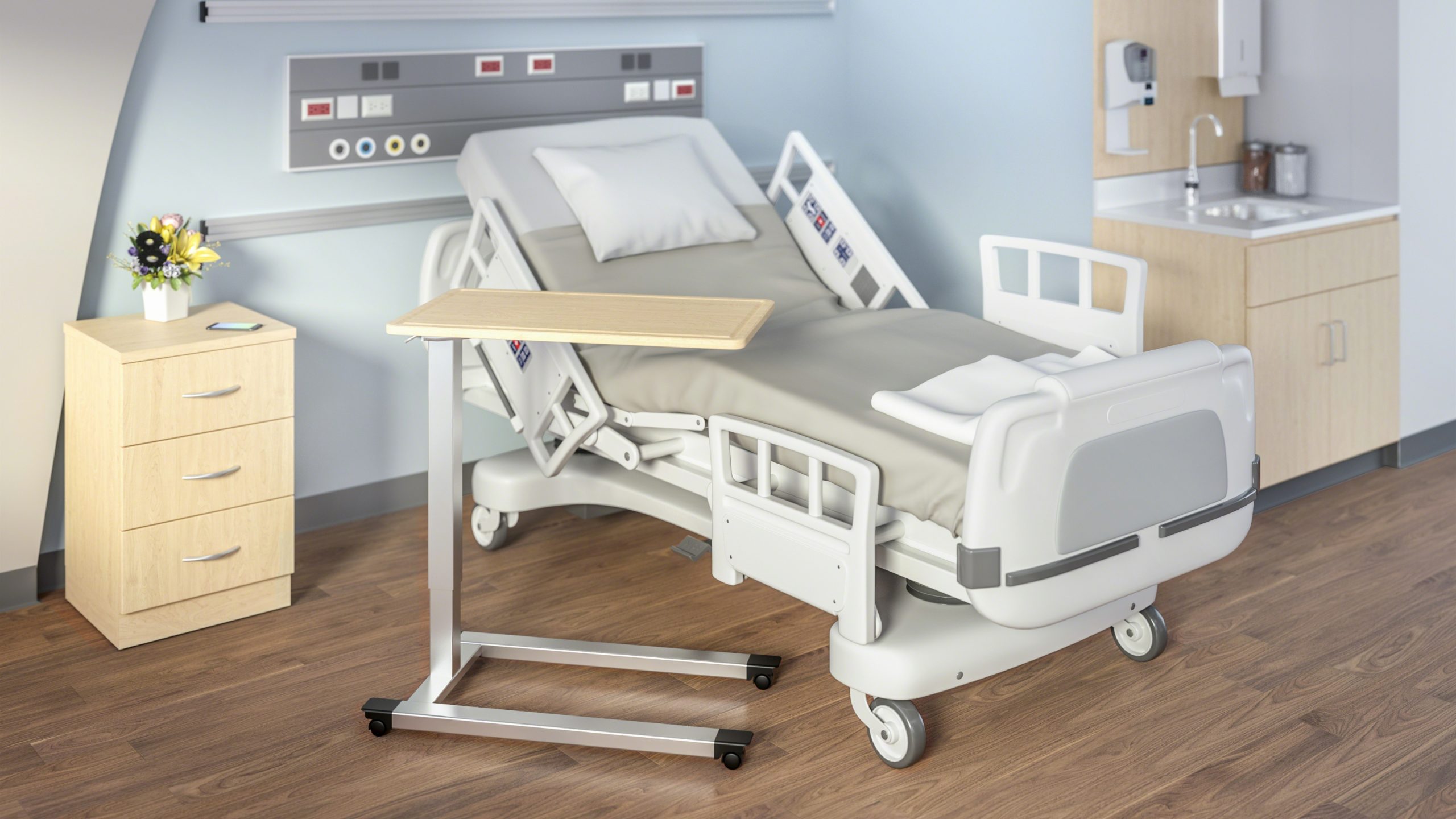 Hospital Bedside Table With Drawers - Bed With Built In Closet in Hospital Bedside Table With Drawers