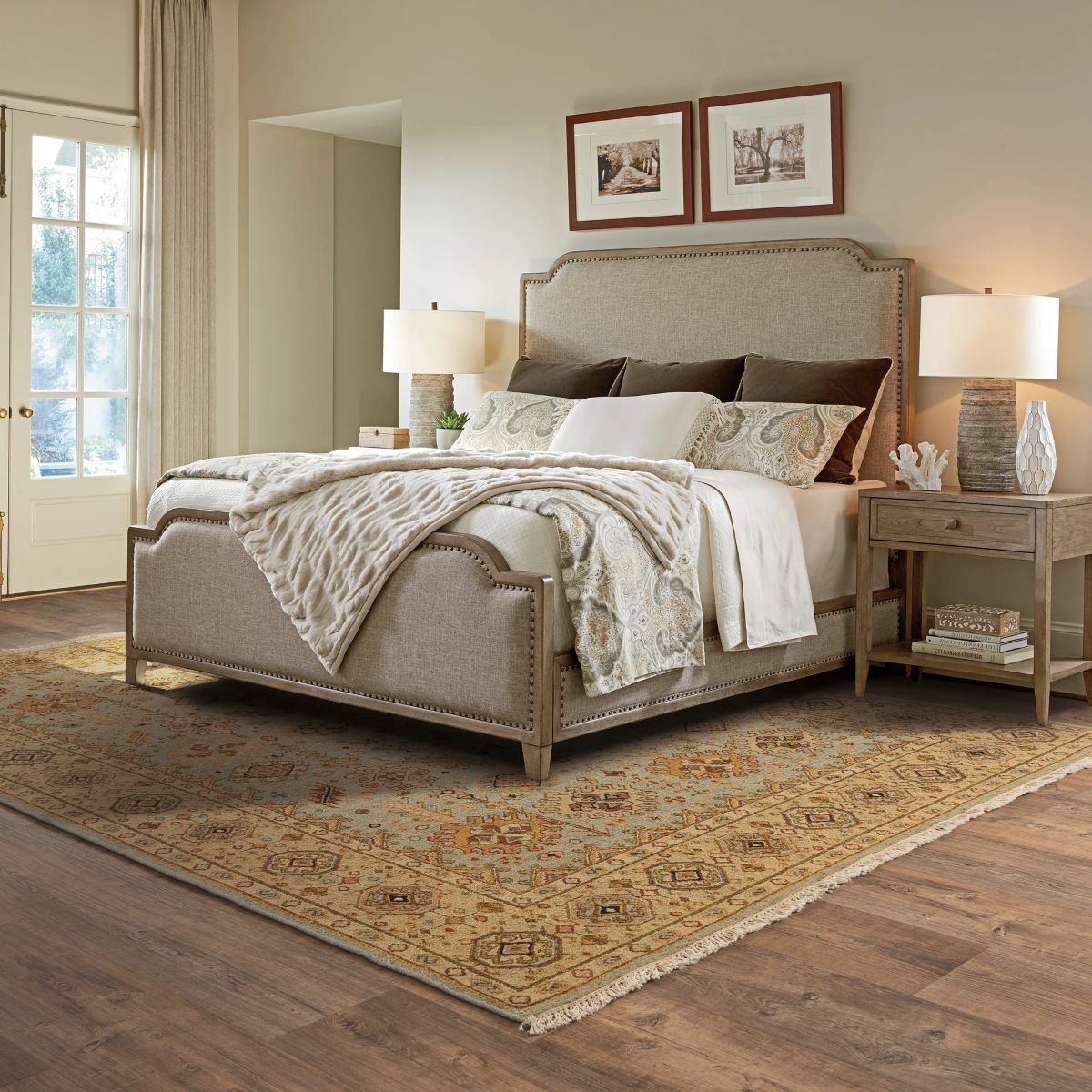 How To Lay A Rug Under A Bed | Citizenside inside Expert Tips for Placing Rugs Beneath Bed Frames