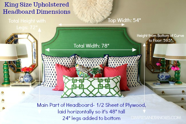 How To Make An Upholstered Headboard- Diy Tutorial | Dimples And Tangles in How to Choose the Perfect Headboard Height for Your Bedroom
