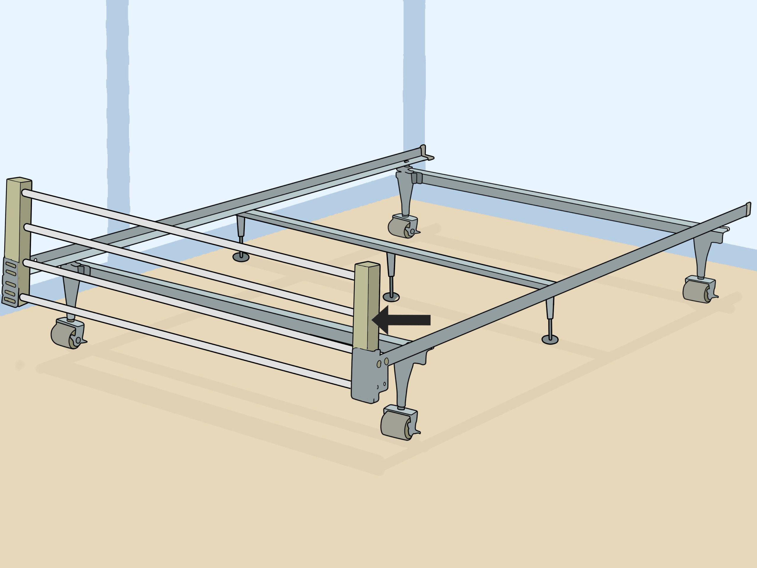 How To Put Together A Metal Bed Frame: 8 Steps (With Pictures) within Maximizing safety while assembling metal bed frames with pdf guidance