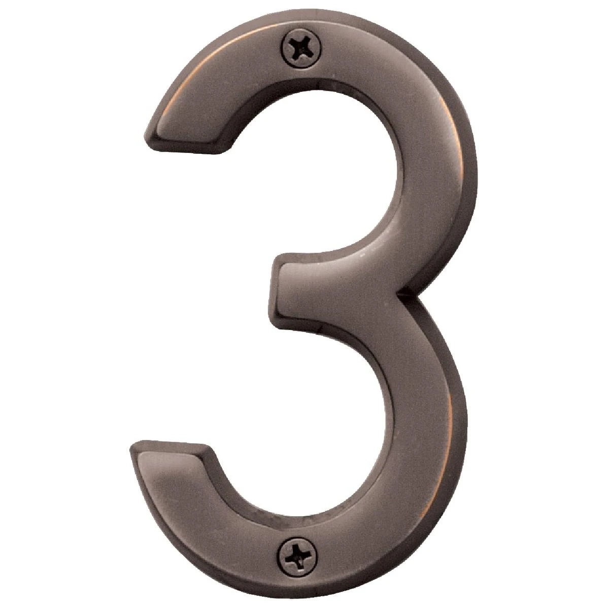 Hy-Ko Prestige Series 4 In. Oil Rubbed Bronze House Number Three ... throughout Understanding the timeless appeal of oil rubbed bronze house numbers