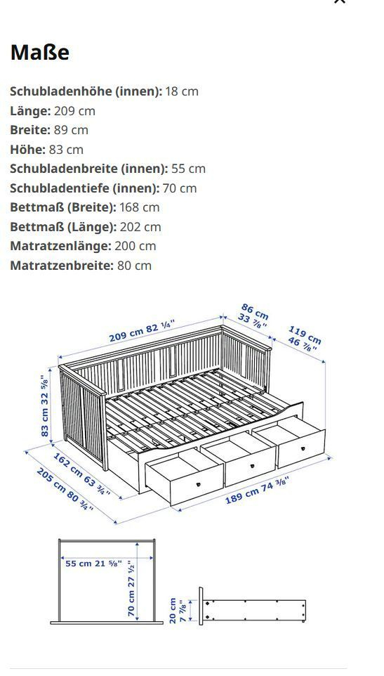 Ikea Day Bed Dimensions – Artofit inside How to Choose the Right Daybed Mattress Size for Your Space