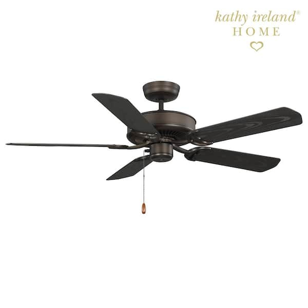 Kathy Ireland Sea Breeze 52 In. Indoor/Outdoor Oil Rubbed Bronze ... inside Oil Rubbed Bronze Ceiling Fans