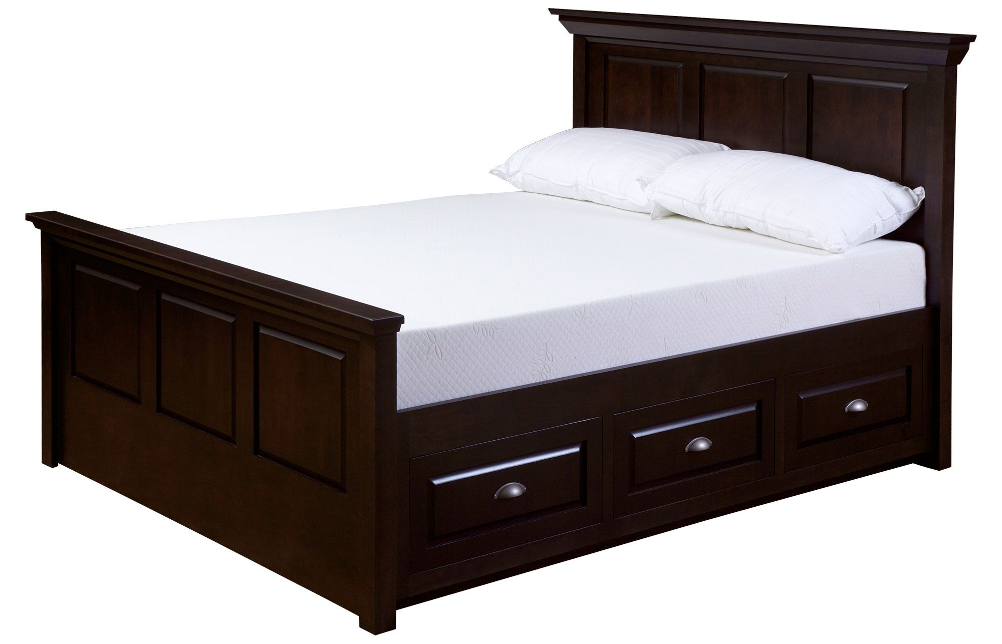 Kensington Captains Queen Bed W/6 Drawers | Woodworks | Bed With ... in How to Choose the Right Queen Bed with Drawer Storage for Your Space