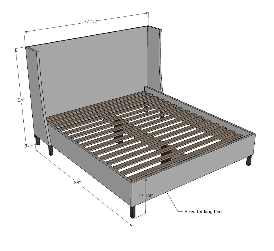 King Bed Frame With Headboard Dimensions At Esther Thompson Blog pertaining to King Size Upholstered Headboard Dimensions