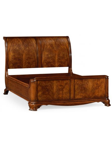 King Size Walnut Sleigh Bed pertaining to How to measure your space correctly for a king size sleigh bed