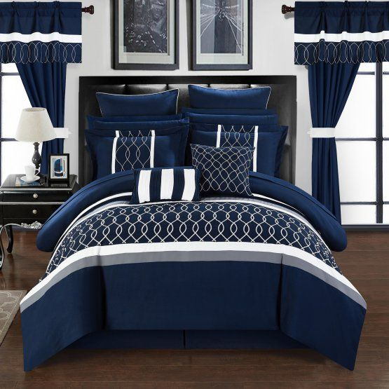 Lance 24-Piece Bed In A Bag King Comforter Set By Chic Home | Comforter ... with 24 Piece Bed In A Bag King Size