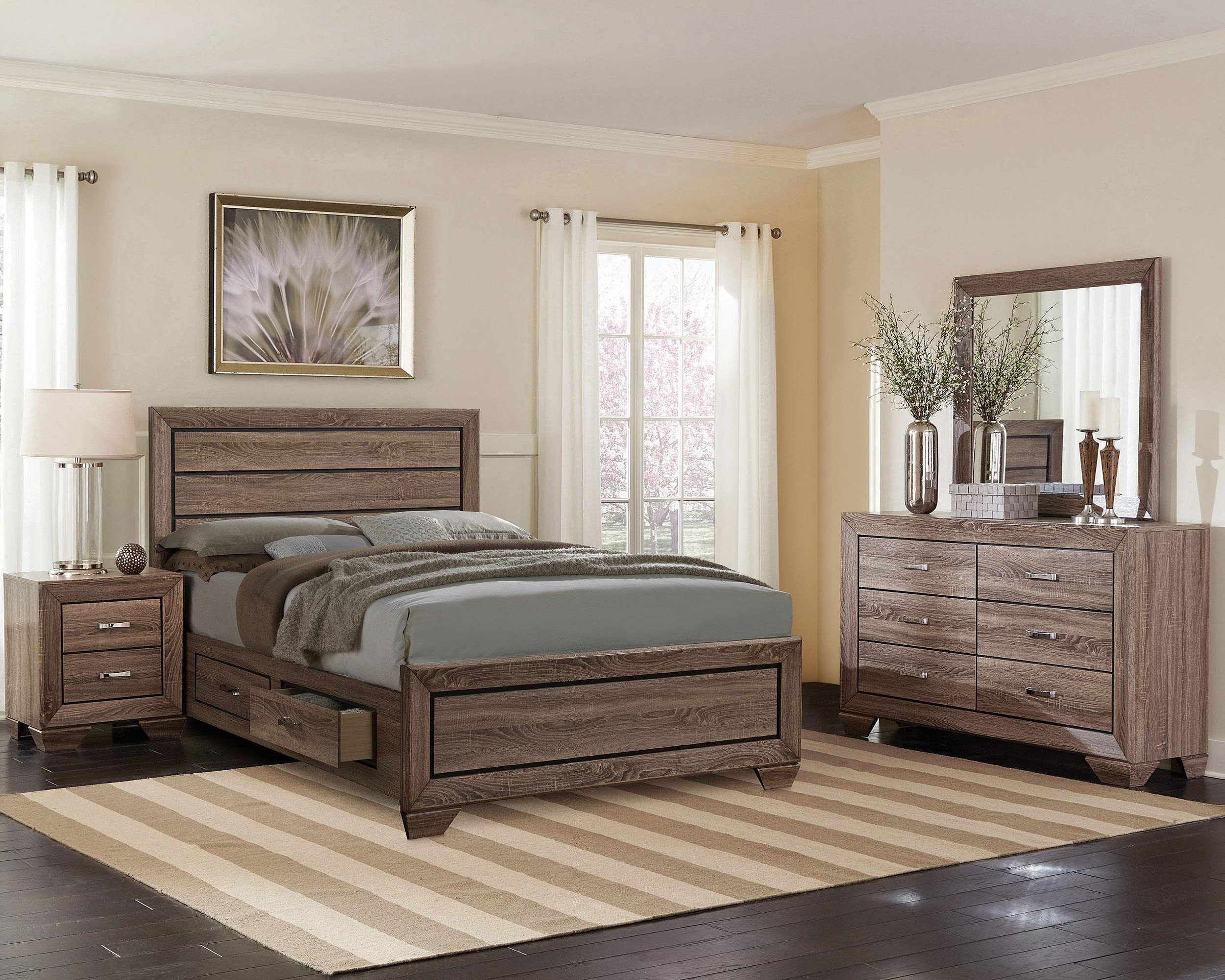 Latitude Run® 4-Piece California King Bedroom Set Washed Taupe | Wayfair regarding Maximizing Value During California King Bedroom Set Clearance Events