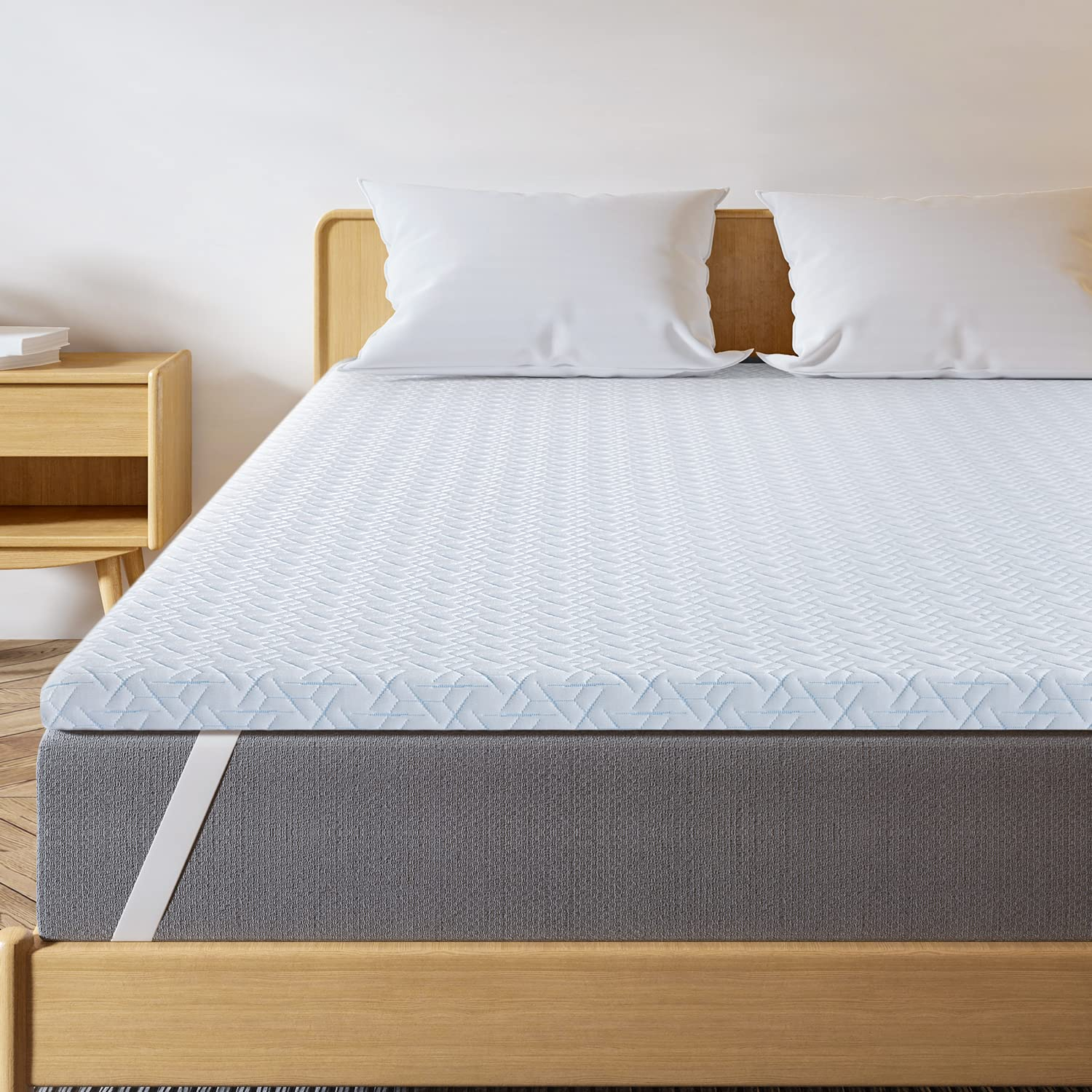 Maxzzz 2 Inch Mattress Topper Full - Cool Gel Memory Foam Mattress ... for 2 Inch Mattress Topper Full