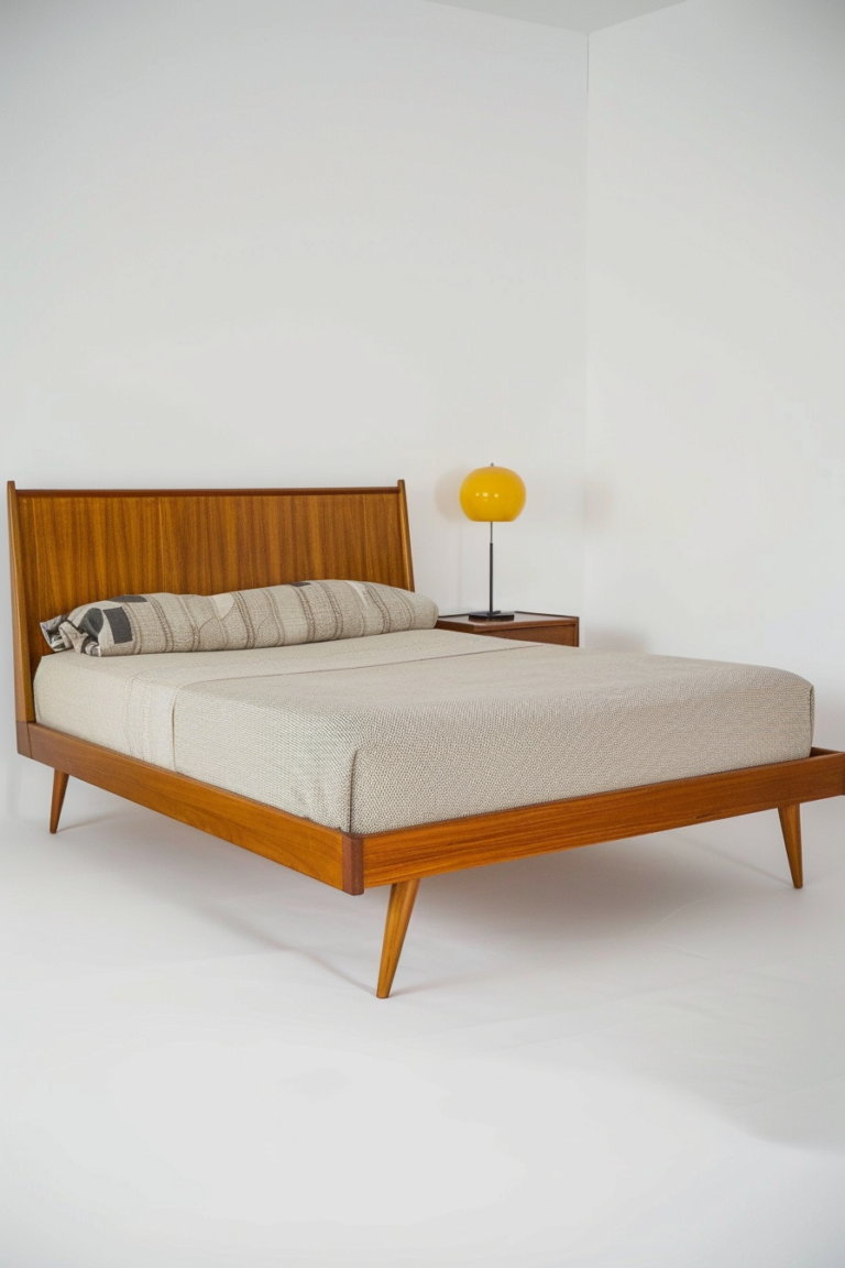 Mid-Century Modern Bed Frame Ideas - Quiet Minimal pertaining to Mid Century Modern Bed Frame King
