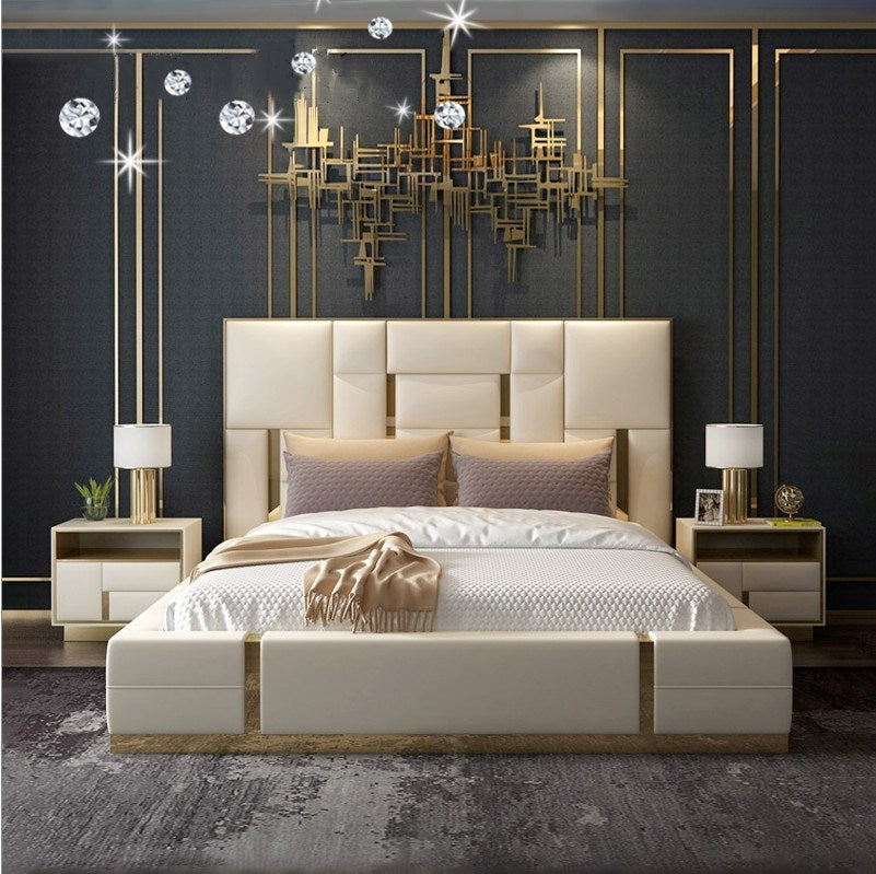 Modern White And Gold Bedroom intended for Making white and gold bed sets work in modern bedroom design
