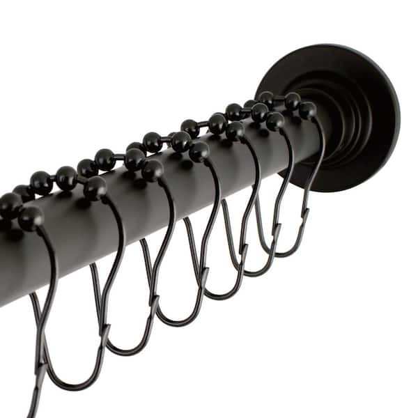 Oil Rubbed Bronze - Shower Curtain Rods - The Home Depot inside Oil Rubbed Bronze Shower Rod