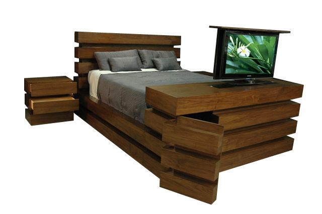 Pop-Up Tv Lift Designers Unveil Sublime Tv Lift Bed Set – The Belvedere ... with regard to The Ultimate Guide to Choosing the Right Bed Frame with TV Lift Functionality