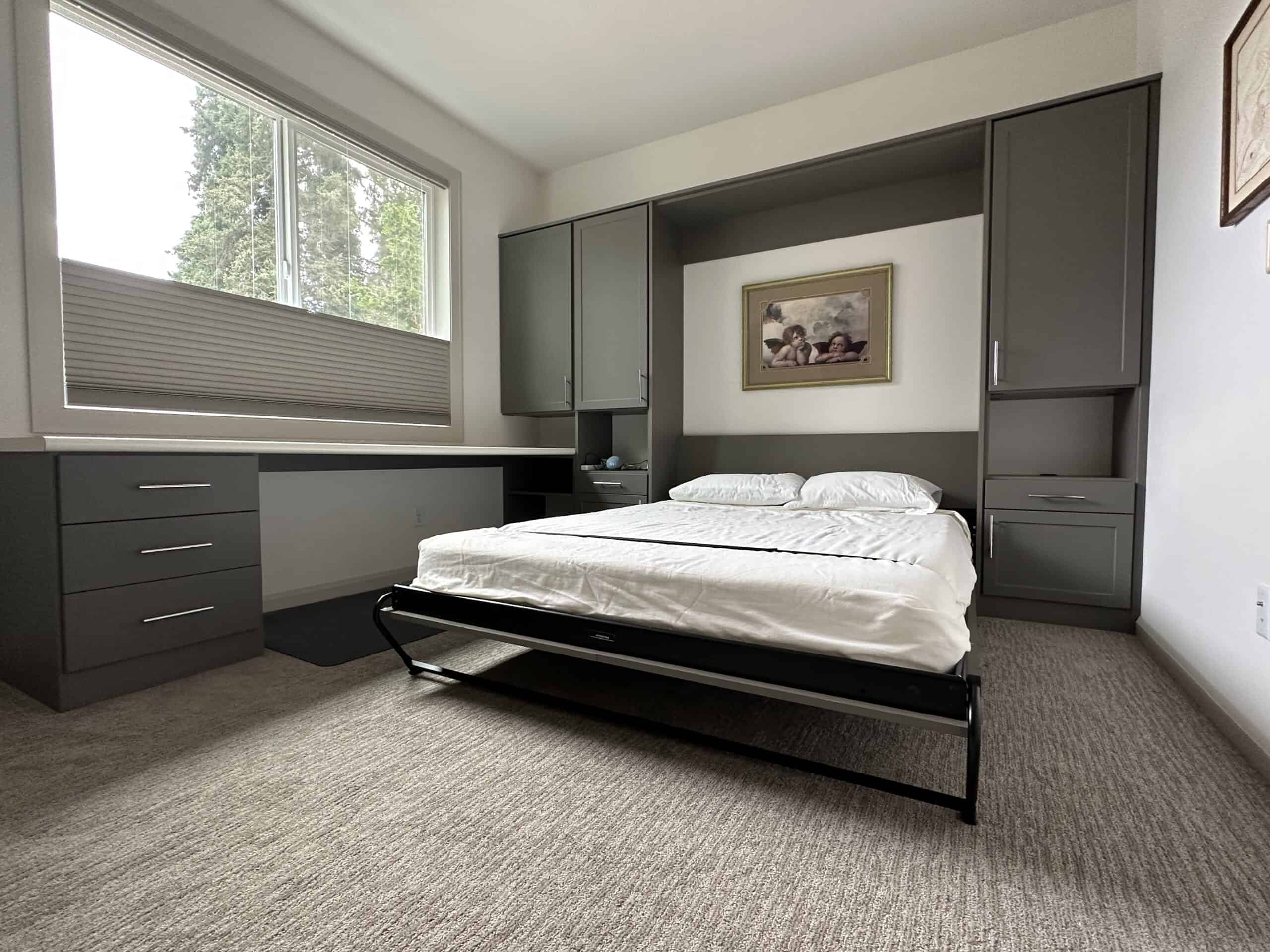 Queen Murphy Bed With Desk Amazon.com: Dercass Space Saving Murphy Bed throughout Designing Efficient Home Offices Around Murphy Queen Bed with Desk Configurations