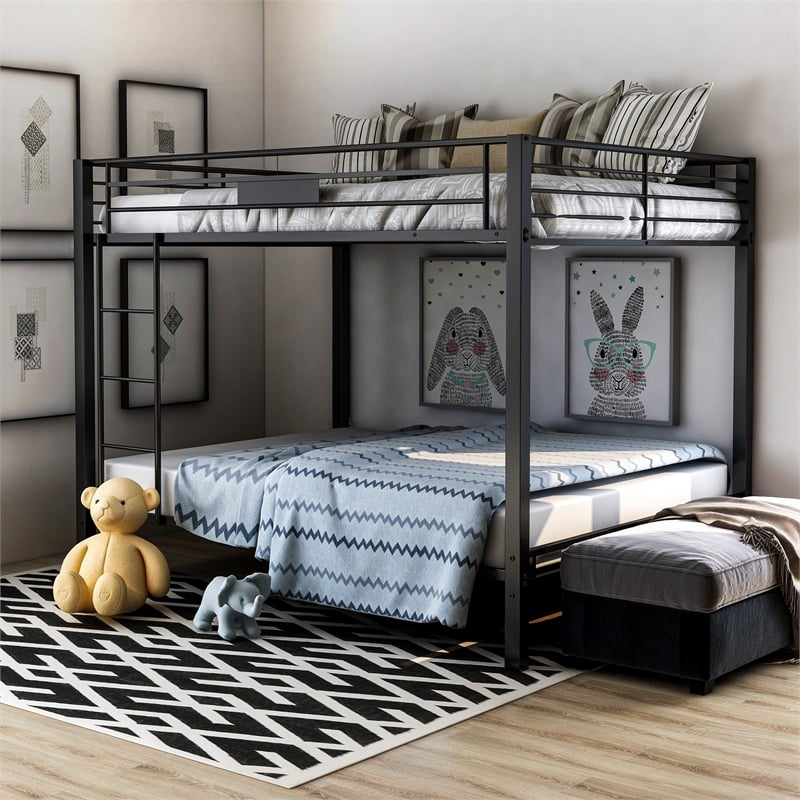 Queen Over Queen Bunk Bed - Hanaposy within Maximizing Bedroom Efficiency with Queen Size Bed Bunk Bed Designs