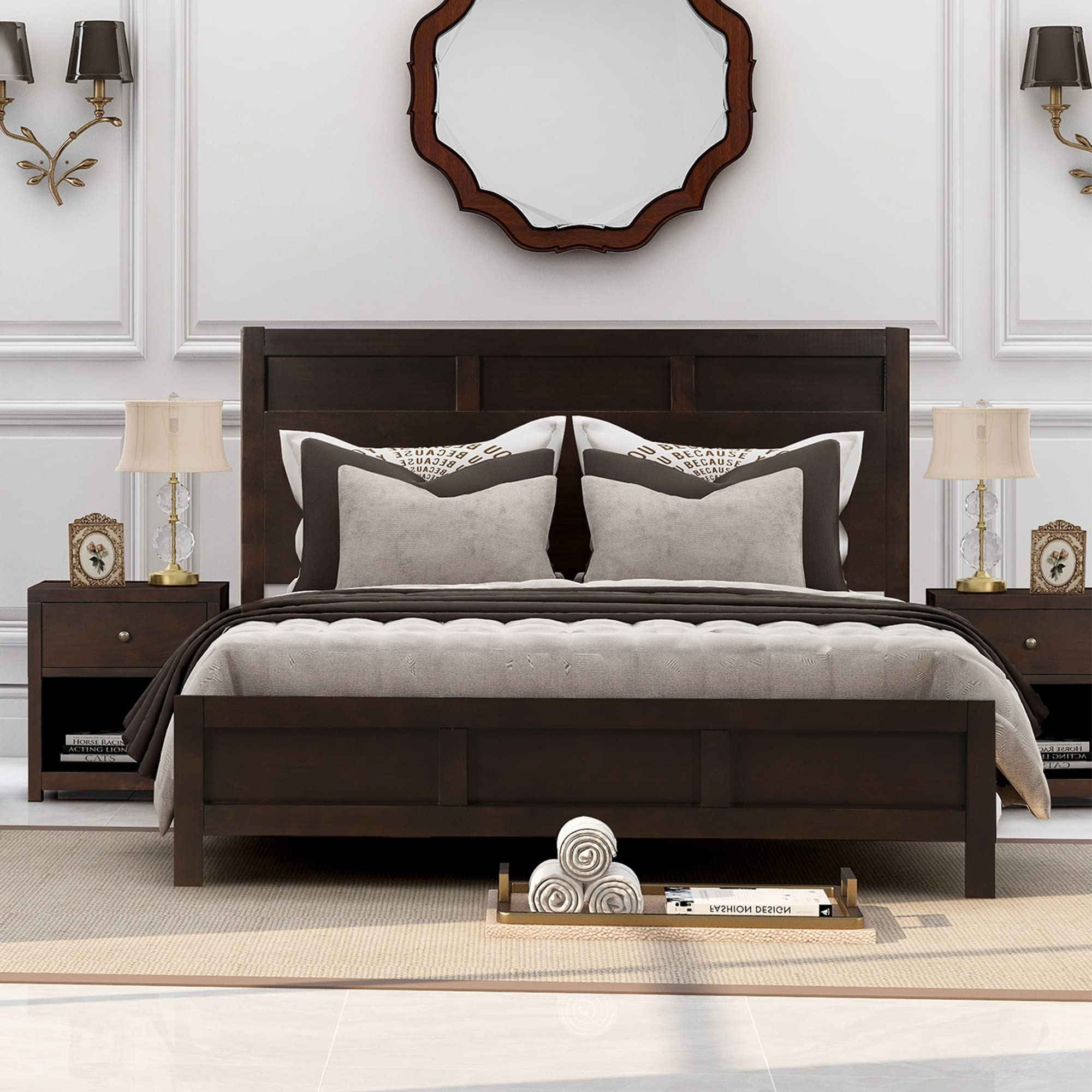 Real Wood King Size Bedroom Sets Tulsa King Size Bedroom Set Light inside King Size Bedroom Furniture Cheap