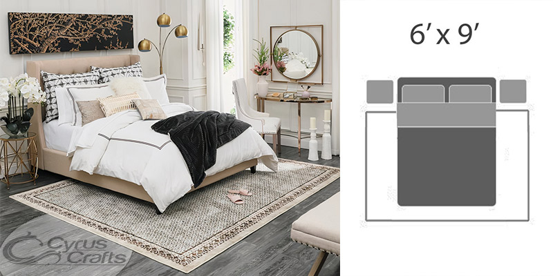 Rug Size For Queen Bed|Tips For The Best Choice Of Queen Bed Size within Rug Size For A Queen Bed