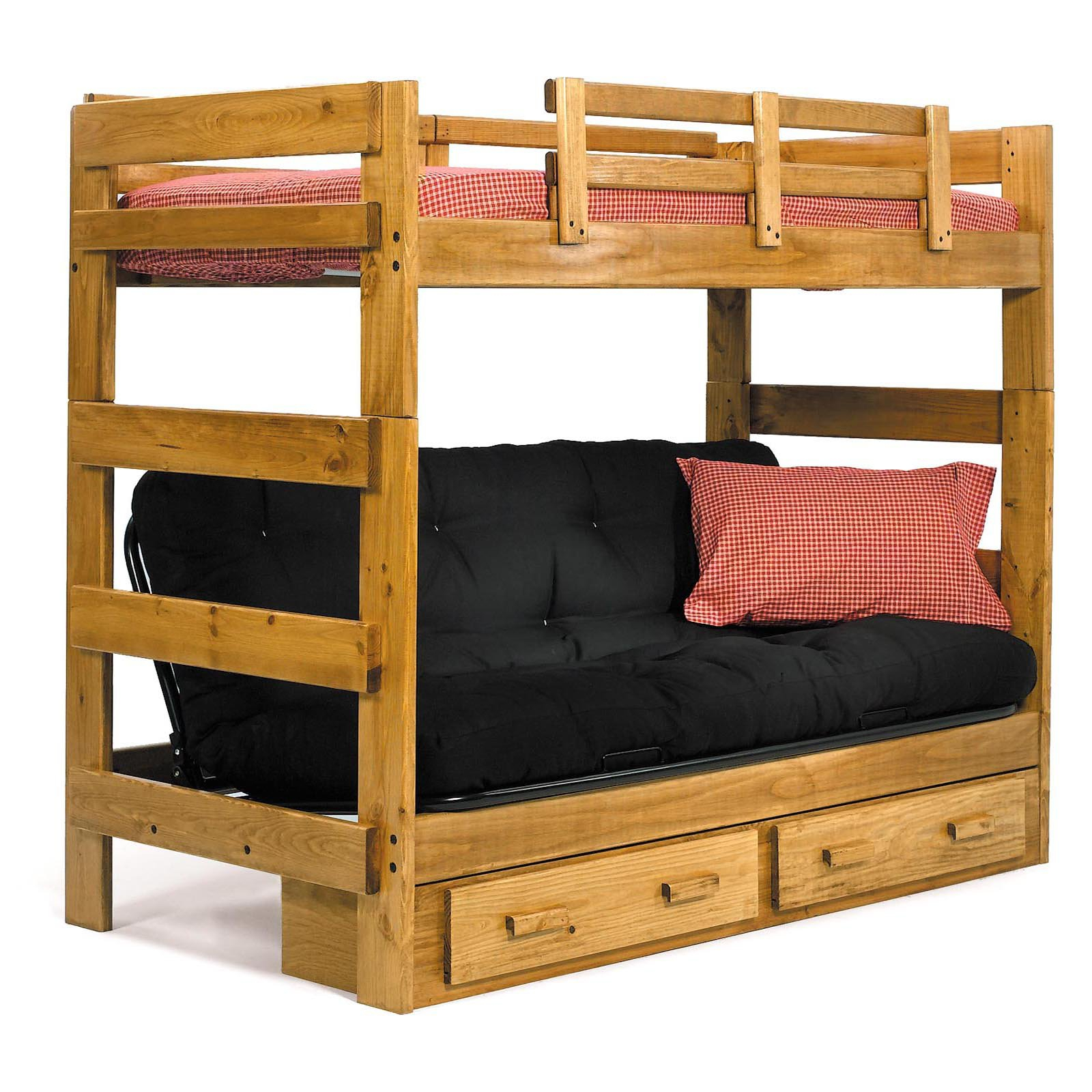 Savannah Twin Over Futon Bunk Bed | Bunk Beds With Stairs, Kids Bunk ... in How to Choose the Right Twin and Futon Bunk Bed for Your Family's Needs