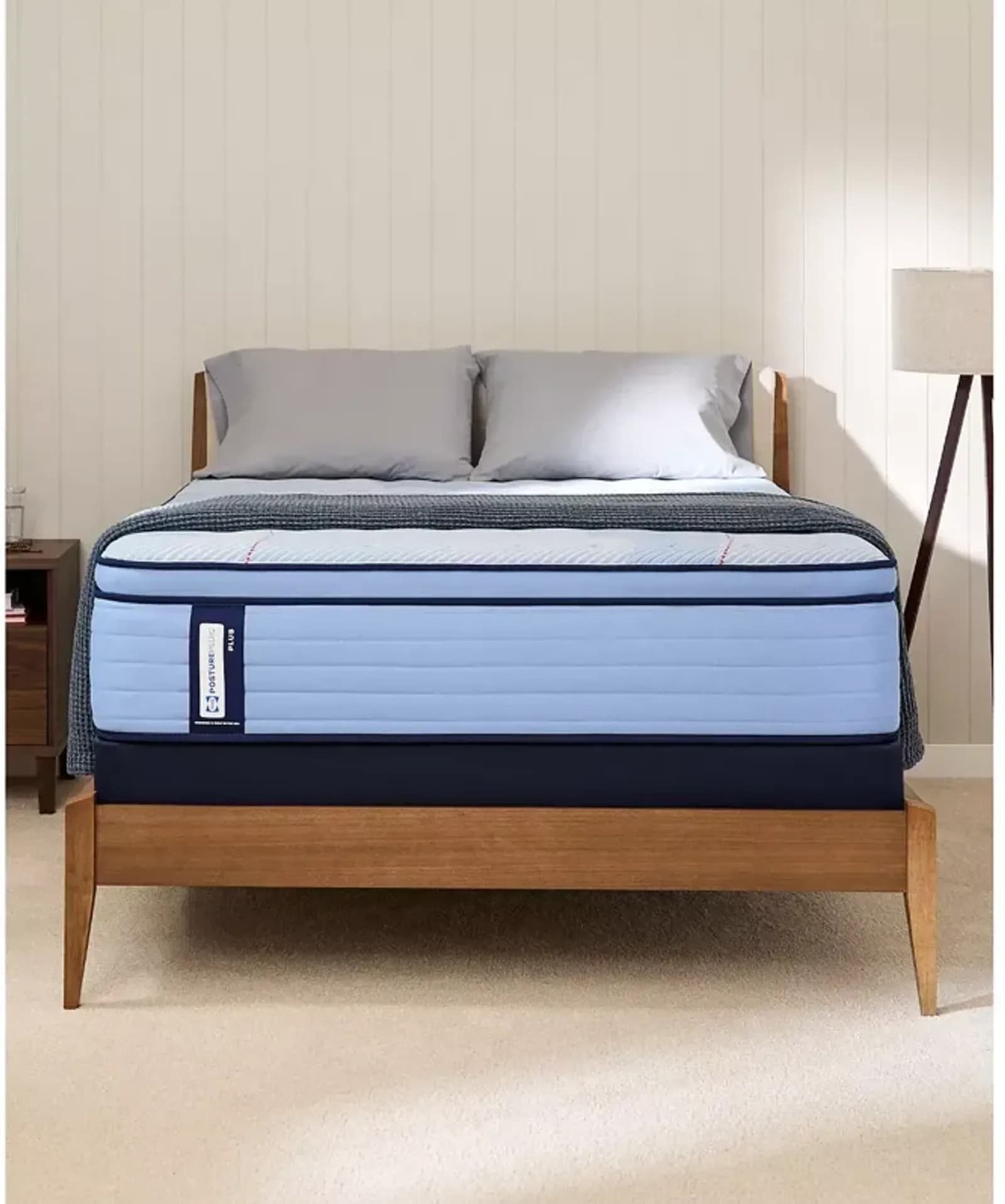 Sealy Posturepedic Plainfield Medium Euro Pillow Top Split California ... with regard to California King Bed Box Spring