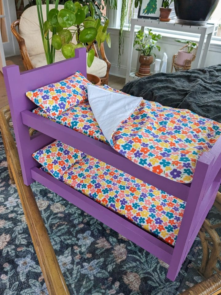 Simple, Free Plans For Easy, Gorgeous Diy 18" Doll Bunk Beds! intended for 18 Inch Doll Bunk Beds