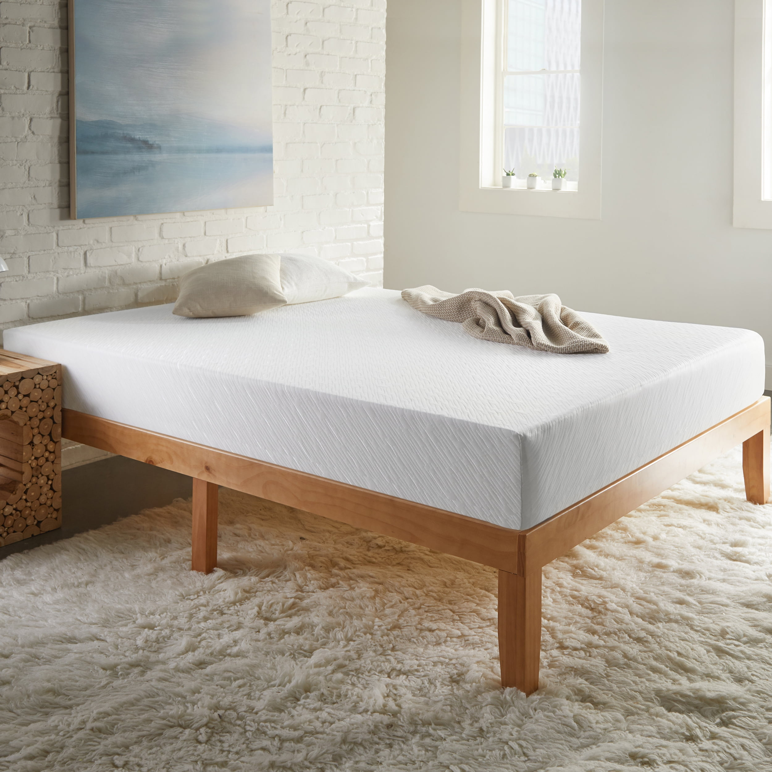 Sleep Inc. 8 Inch Memory Foam Mattress, Twin - Walmart.com intended for Exploring the benefits and drawbacks of 8 inch memory foam sleeping surfaces