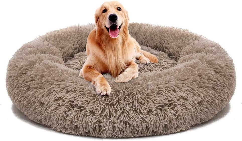 Snug Comfort Dog Donut Bed Soft Pet Cushion Deluxe Kennel Sofa Cuddler ... regarding How donut shaped dog beds accommodate the unique needs of big dogs