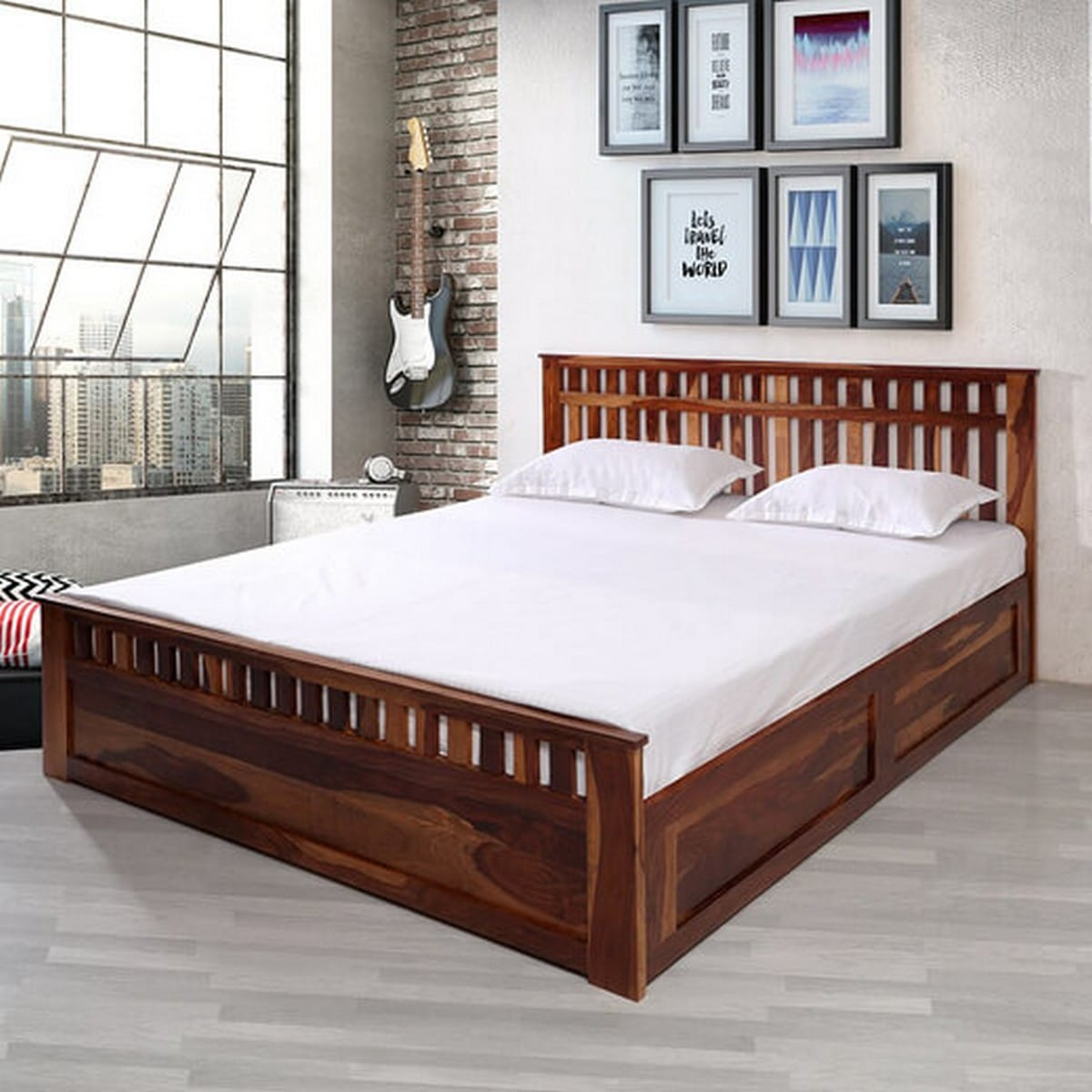 Solid Wood King Bed With Storage At Hillary Mccarty Blog for King Solid Wood Bed Frame