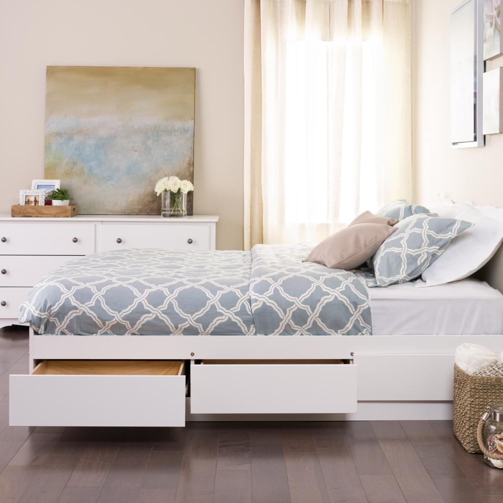 Storage Bed Frame Twin With 6 Drawers At Ricardo Fletcher Blog inside How to Choose the Perfect White Bed Frame with Drawers for Your Space
