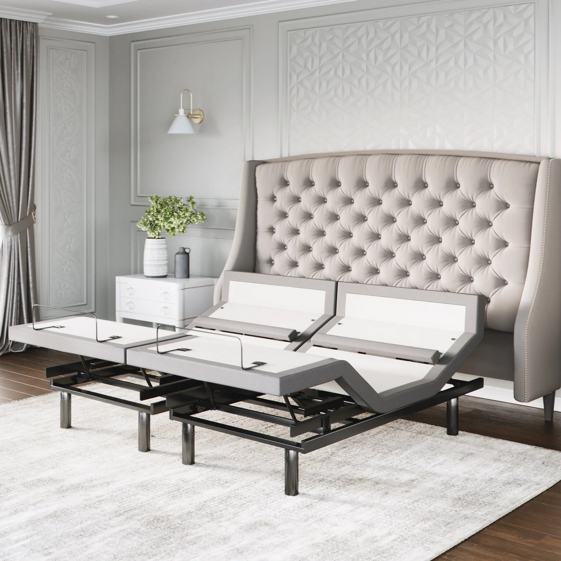 Sven & Son Platinum Adjustable Bed Base (Frame Only), Head And Foot ... regarding Bed Frame That Works With Adjustable Base