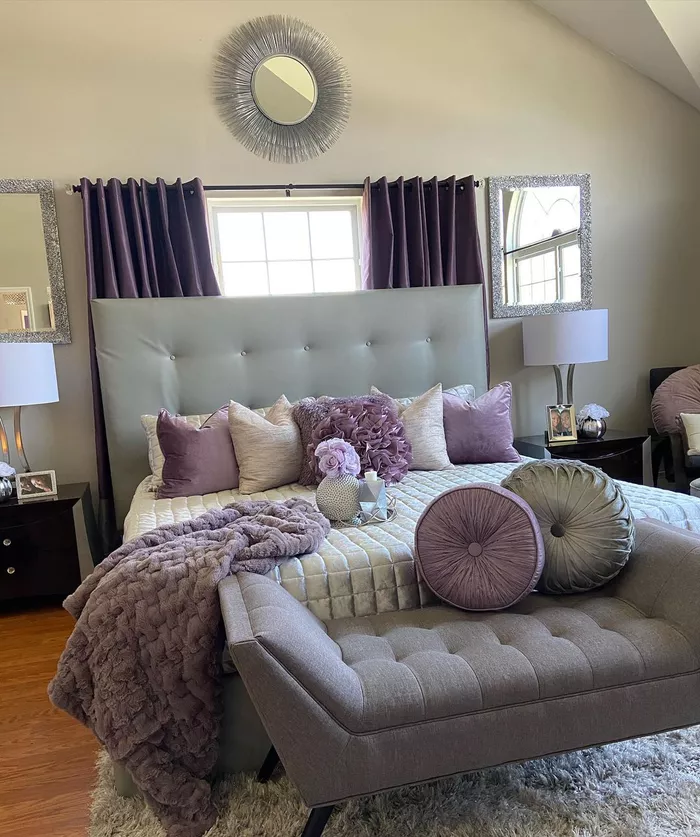 These 25 Dreamy Purple Bedrooms Make Our Hearts Sing – Artofit for Modern Purple And Grey Bedroom