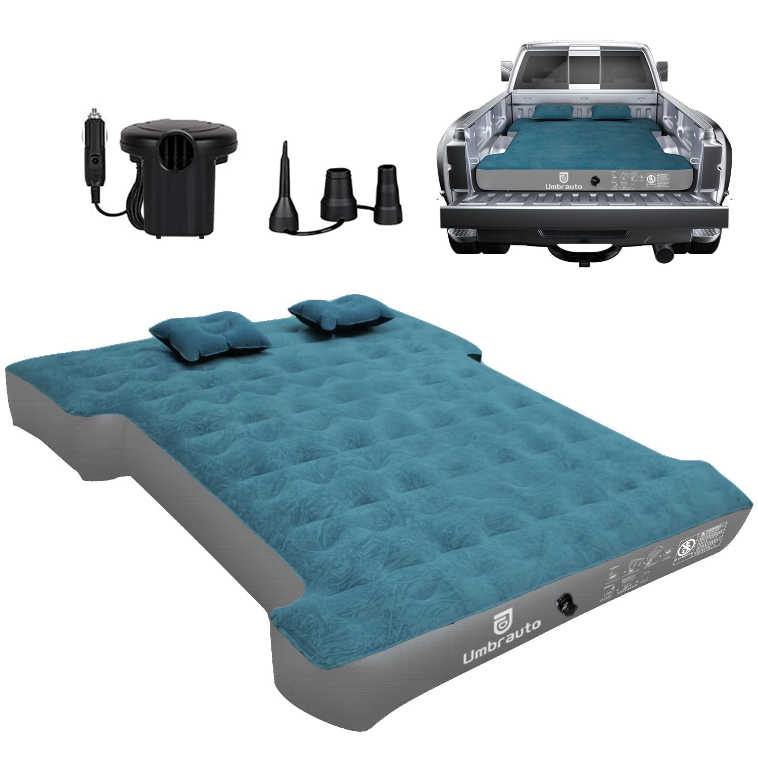 Truck Bed Air Mattress For 5.5'-5.8' Full Size Inflatable Short Pickup ... with regard to Air Mattress For Pickup Truck Bed