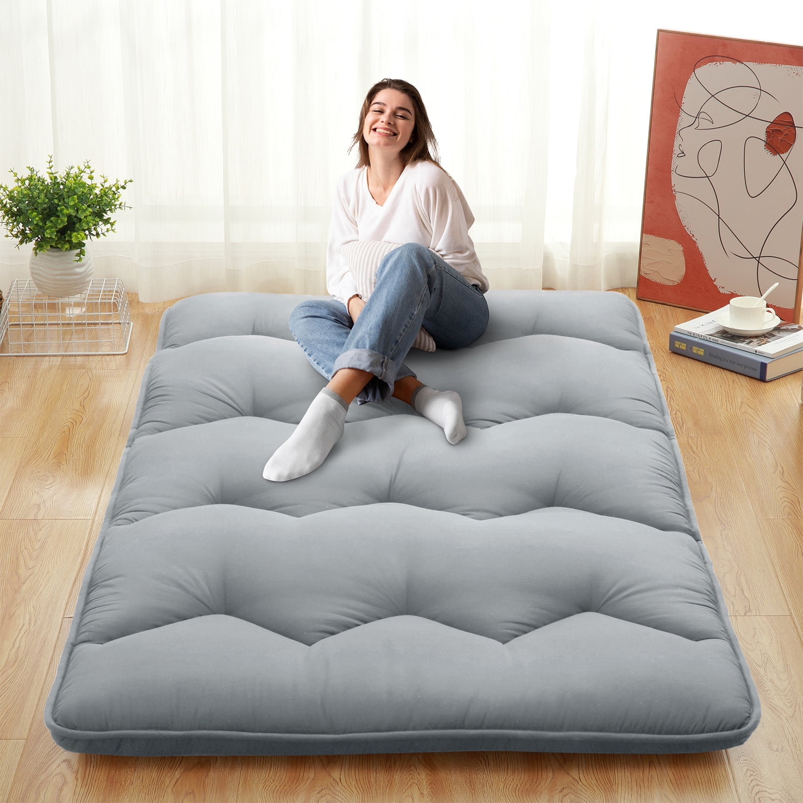 Twin/Full/Queen Size Japanese Floor Mattress Futon Mattress, 3 ... regarding Is A Futon Mattress Full Size