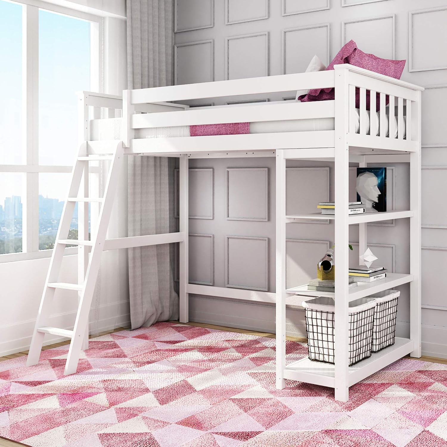 Twin Size Loft Bed - Small Living Room Design Tips From Designers Modsy ... throughout Creating comfortable sleeping spaces with proper twin mattress sizing