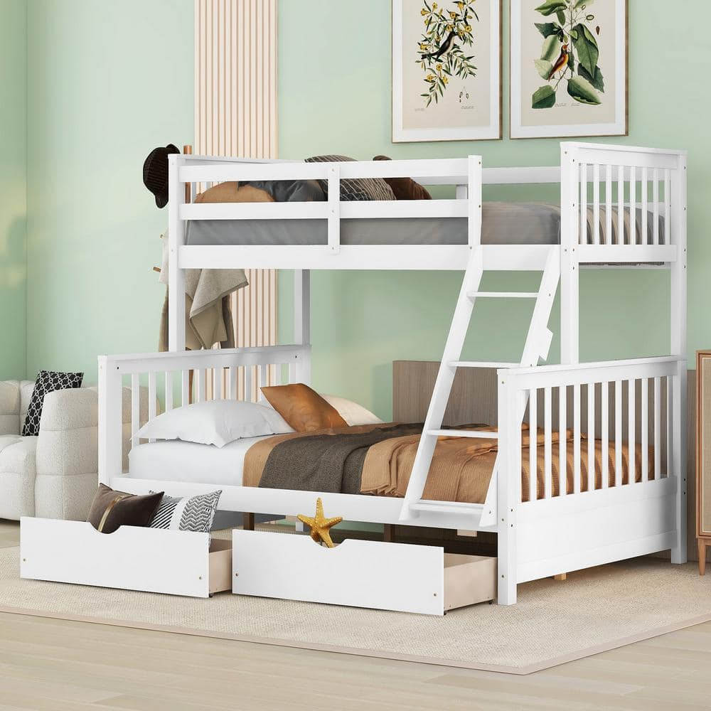 Maximizing Bedroom Potential with Full Size White Bunk Beds for Families