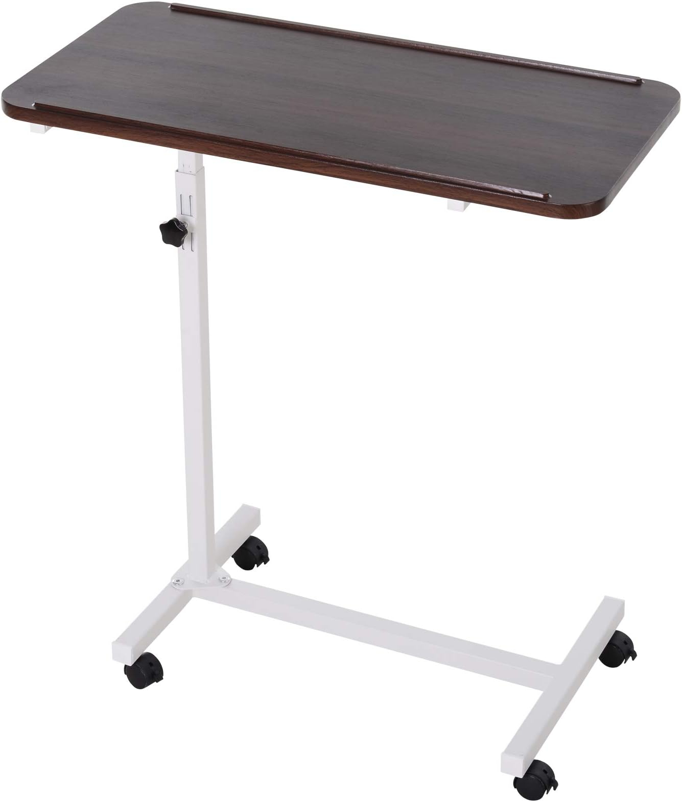 Vive Overbed Table (Xl) - Hospital Bed Table - Swivel Wheel Rolling ... pertaining to Hospital Bed Table With Wheels