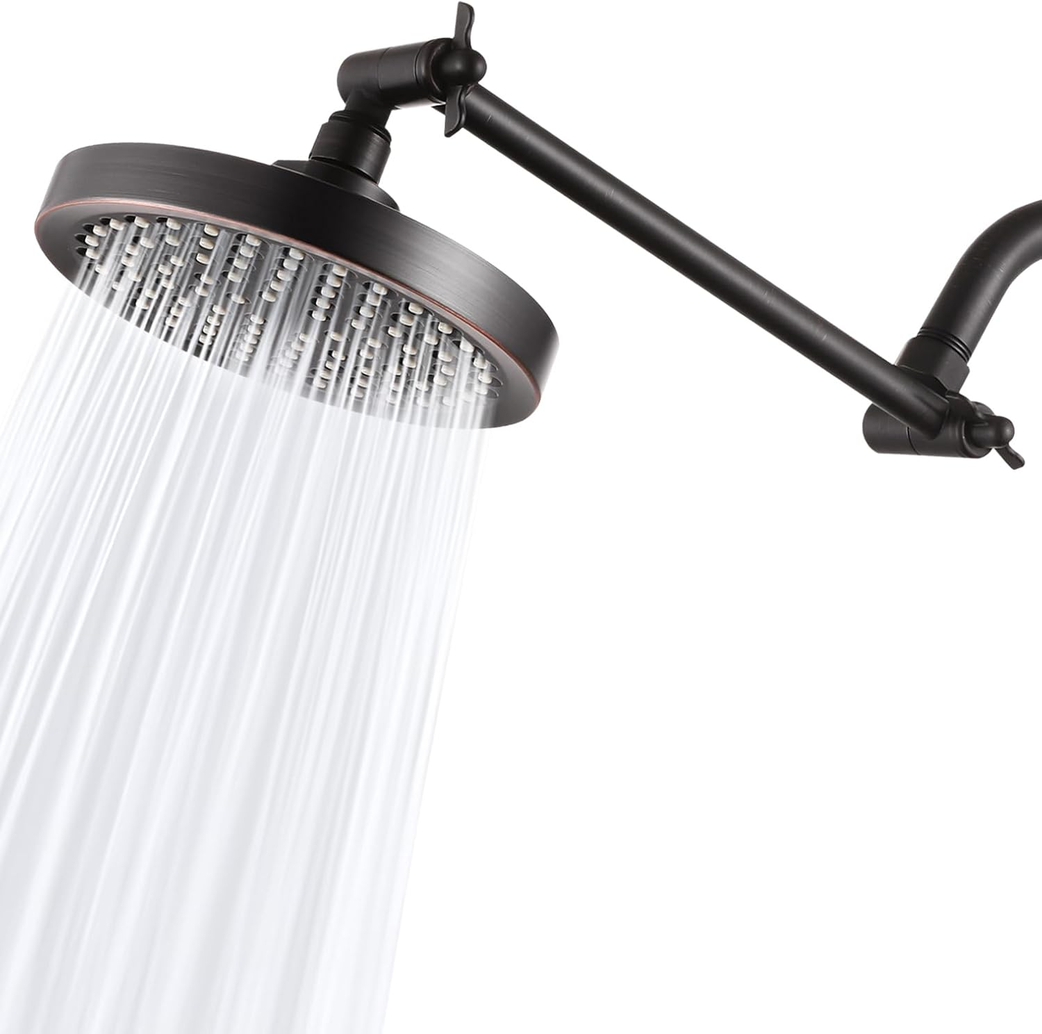 Voolan Rain Shower Head With Extension Arm - High Pressure Rainfall ... with Oil Rubbed Bronze Rain Shower Head