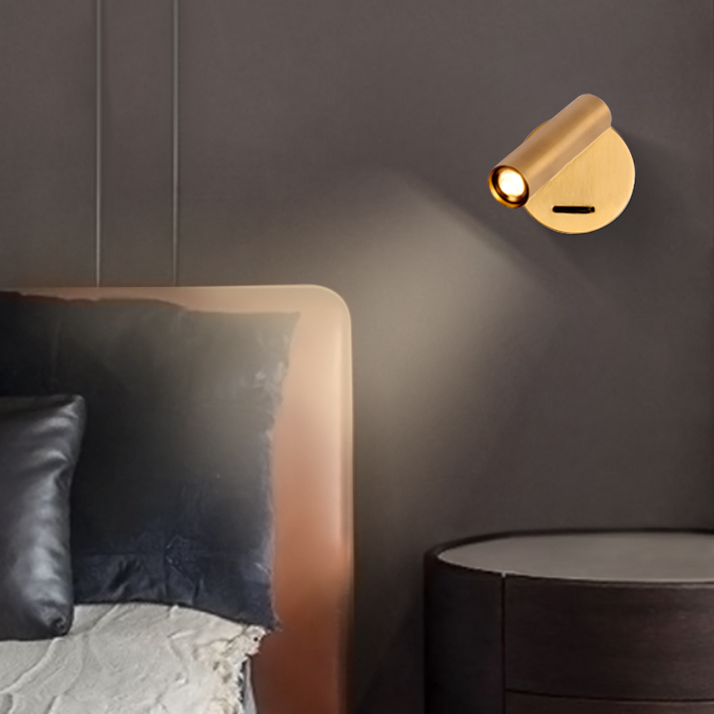 Wall Mounted Bedside Reading Lamp Led Wall Light Indoor Study Room ... inside Wall Mounted Bedside Reading Light