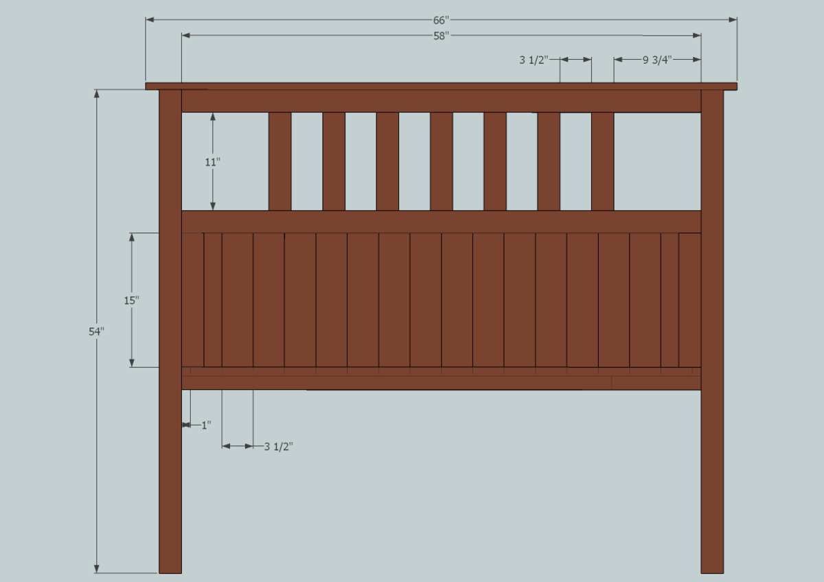 What Are The Dimensions Of A Standard Headboard At Colleen Mildred Blog intended for Width Of Full Size Bed Headboard