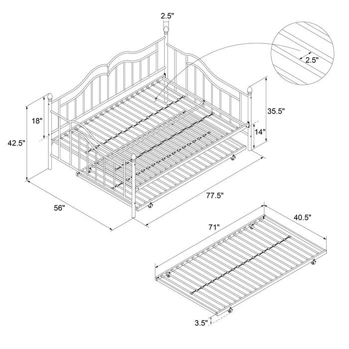 What Are The Dimensions Of A Trundle Bed At Alyssa Hardwicke Blog with regard to Dimensions Of A Trundle Bed