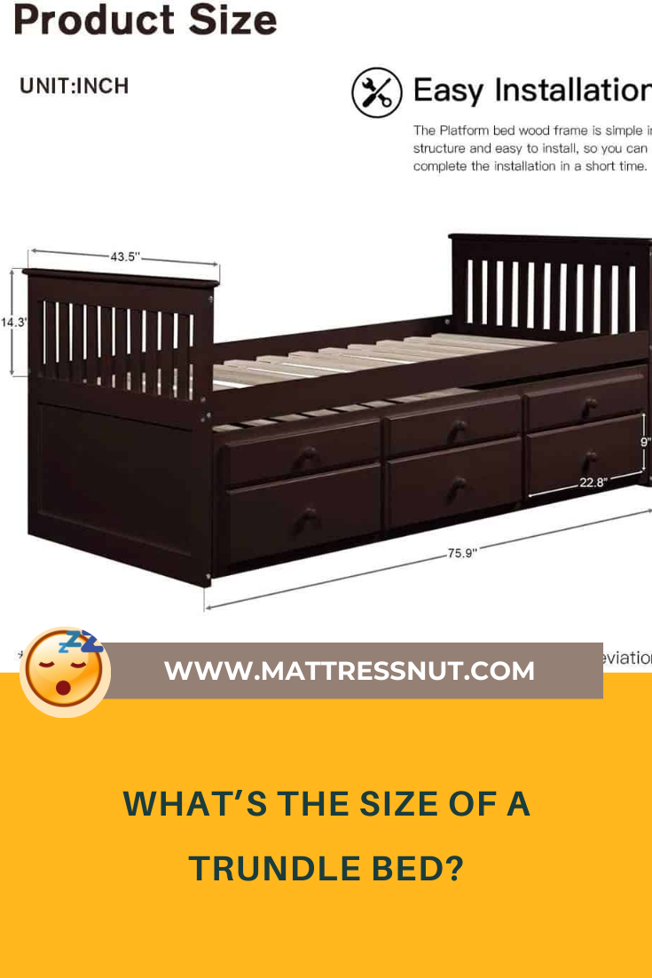 What Is The Size Of A Trundle Bed? with What Size Mattress For Trundle Bed