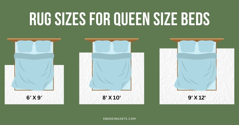 What Size Rug For A Queen Bed: Complete Guide | Ebeddingsets within How to choose the right rug size that complements a queen mattress