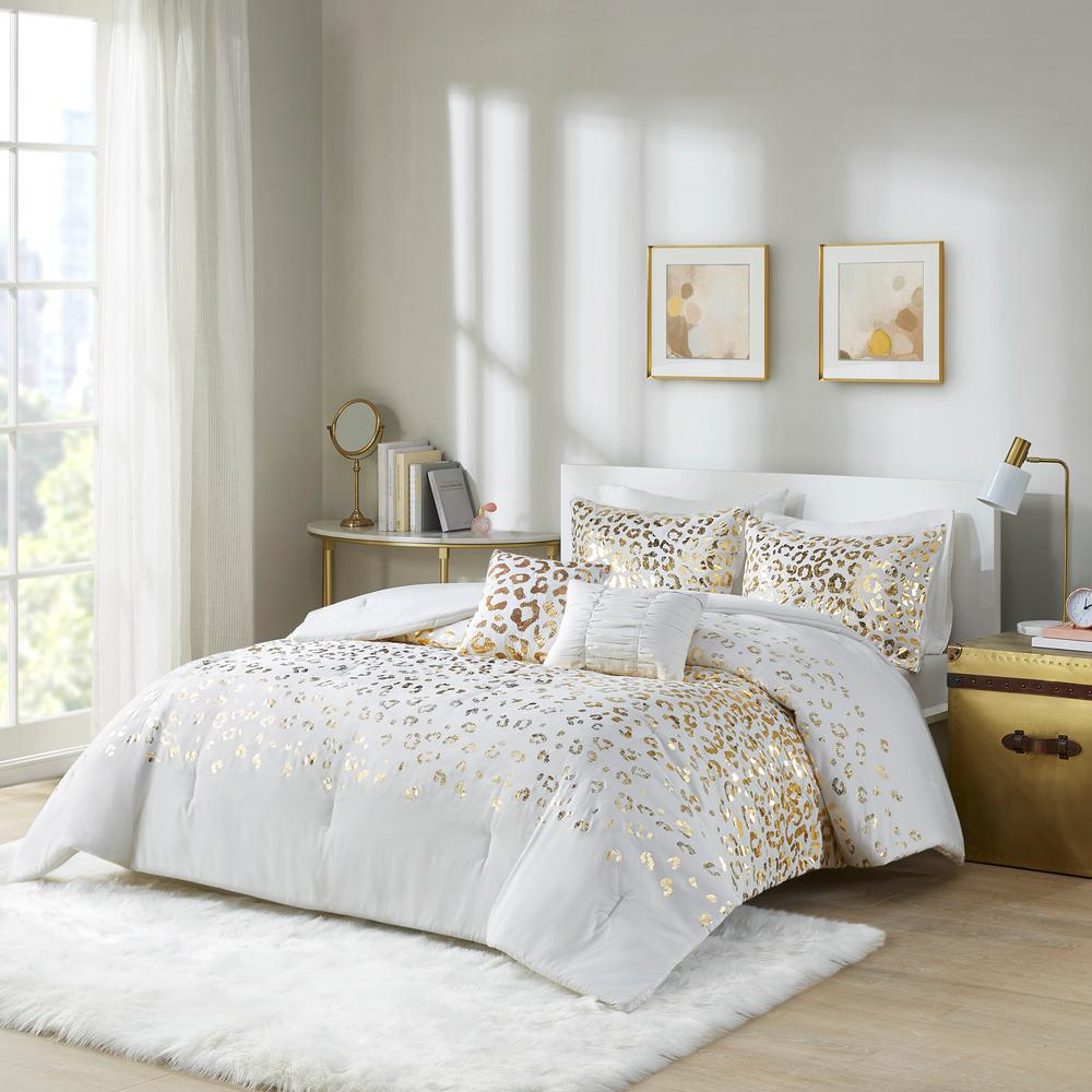 White And Gold Comforter Set - Surreal Interior Design Ideas That Will ... throughout White And Gold Bed Set